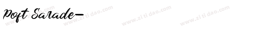 Poft Sarade字体转换